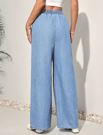 Pantaloni SHEIN CURVE, albastru