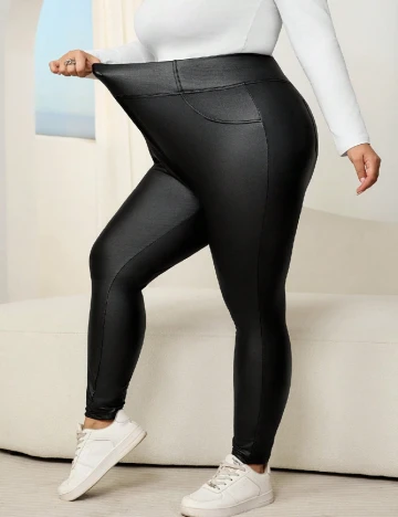 Pantaloni SHEIN CURVE, negru