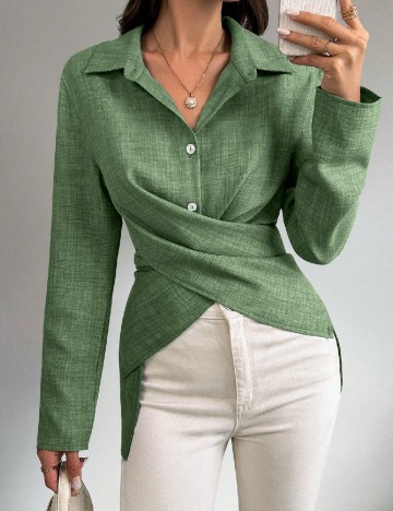Bluza SHEIN, verde