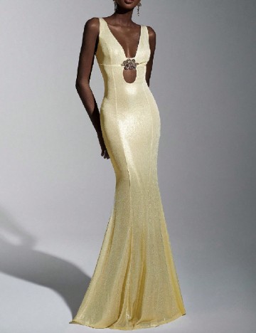 
						Rochie lunga SHEIN, auriu