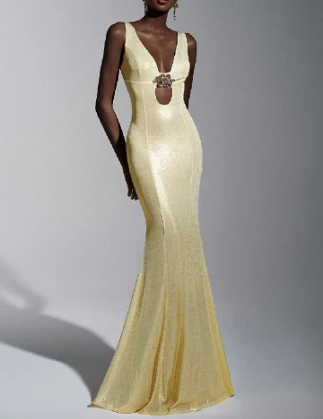 Rochie lunga SHEIN, auriu