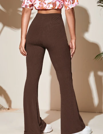 Pantaloni SHEIN, maro