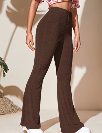 Pantaloni SHEIN, maro