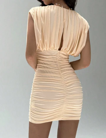 Rochie scurta SHEIN, crem