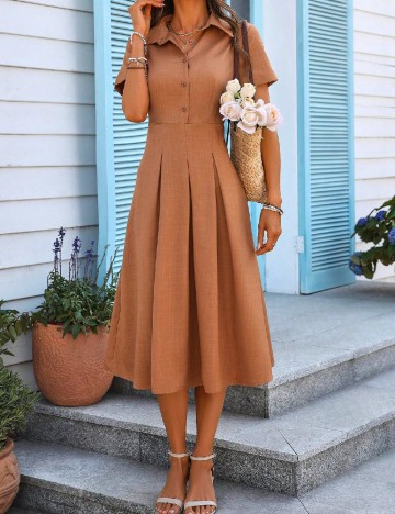 
						Rochie medie SHEIN, maro