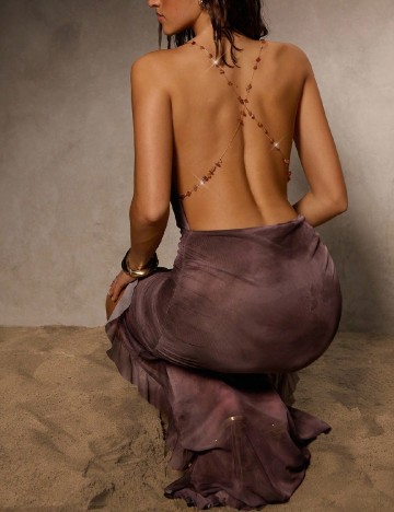 Rochie medie SHEIN, maro