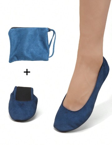 
						Papuci de Casa SHEIN, albastru