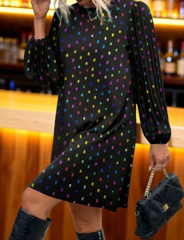 Rochie scurta SHEIN CURVE, negru