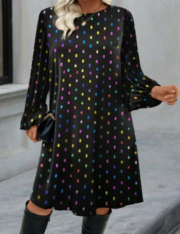 Rochie scurta SHEIN CURVE, negru