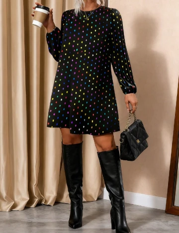 Rochie scurta SHEIN CURVE, negru