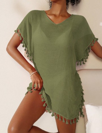 
						Rochie de plaja SHEIN, verde