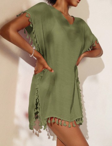 Rochie de plaja SHEIN, verde