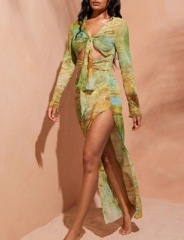 
						Rochie lunga SHEIN, verde