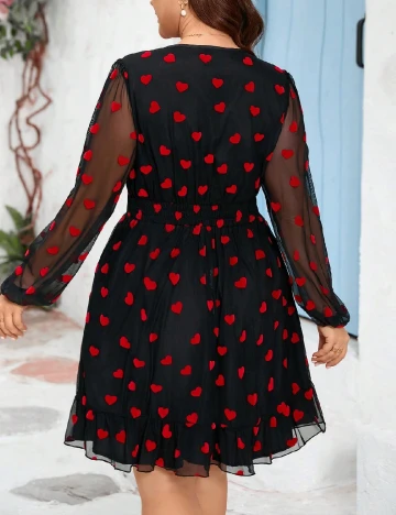 Rochie scurta SHEIN CURVE, negru