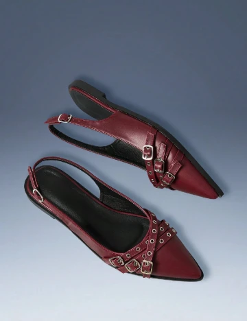 Pantofi Cuccoo, visiniu