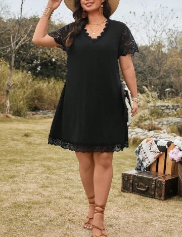 Rochie scurta SHEIN CURVE, negru