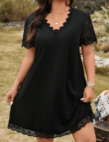 Rochie scurta SHEIN CURVE, negru