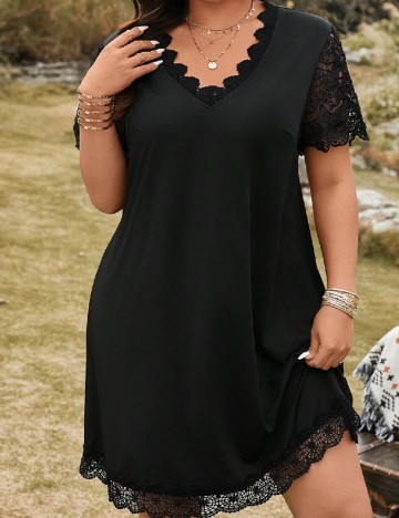 Rochie scurta SHEIN CURVE, negru