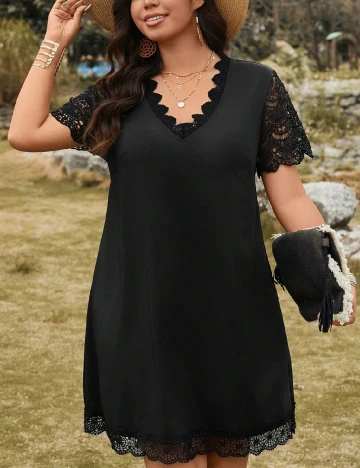 Rochie scurta SHEIN CURVE, negru