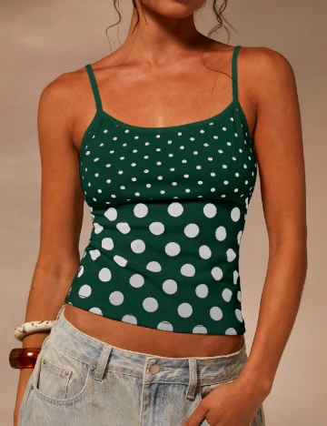 Top SHEIN, verde