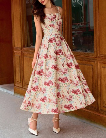 Rochie medie SHEIN, floral print