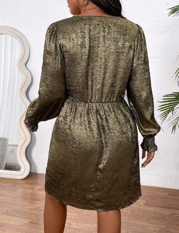 Rochie scurta SHEIN CURVE, kaki