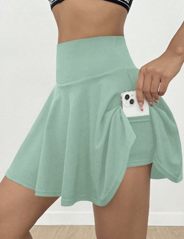 Fusta pantalon SHEIN, verde