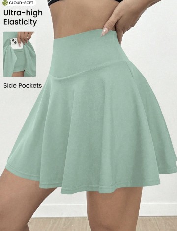 Fusta pantalon SHEIN, verde