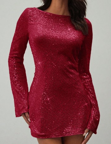 Rochie scurta SHEIN, rosu