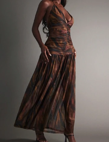 Rochie medie SHEIN, maro