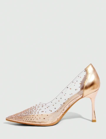 Pantofi Cuccoo, transparent/crem