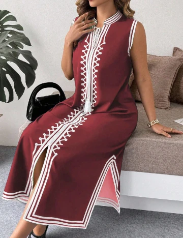 Rochie medie SHEIN CURVE, rosu