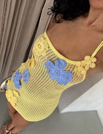 Rochie de plaja SHEIN, galben