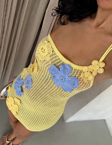 Rochie de plaja SHEIN, galben