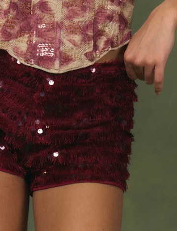 Pantaloni scurti Musera, visiniu