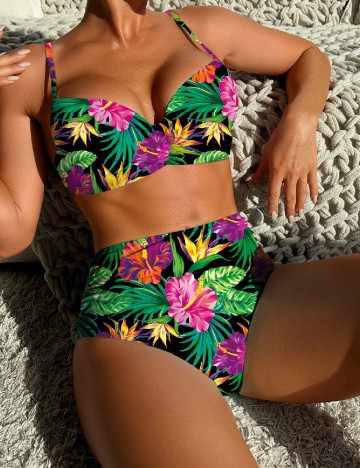 Costum de baie SHEIN, mix culori