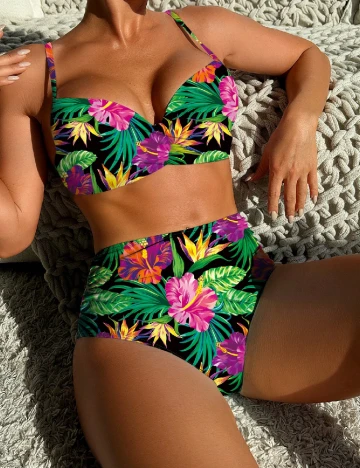 Costum de baie SHEIN, mix culori