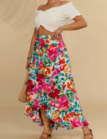 Fusta SHEIN CURVE, mix culori