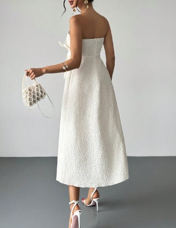 Rochie medie SHEIN, ecru