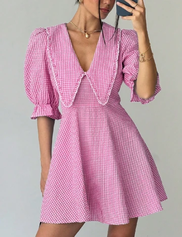 Rochie scurta SHEIN, roz