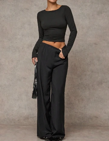 Pantaloni SHEIN, negru