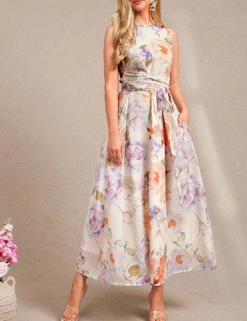 Rochie lunga SHEIN, floral print