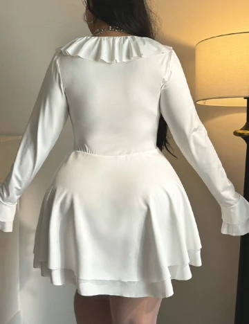 Rochie scurta SHEIN CURVE, alb