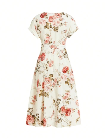 Rochie medie SHEIN, floral print