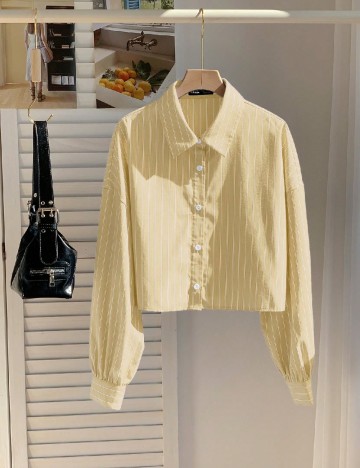 
						Camasa Oversize SHEIN, galben