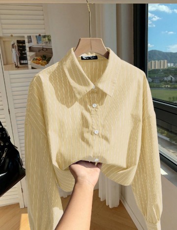 Camasa Oversize SHEIN, galben