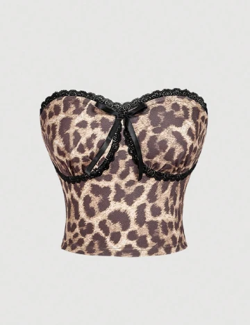 Top SHEIN, animal print