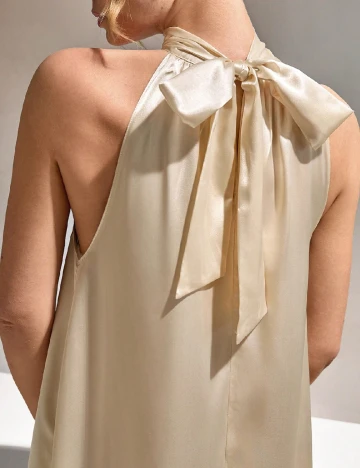 Rochie lunga SHEIN, crem