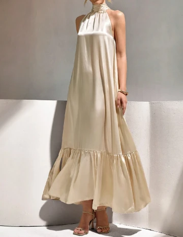 Rochie lunga SHEIN, crem