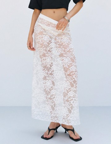 
						Fusta de plaja Musera, alb